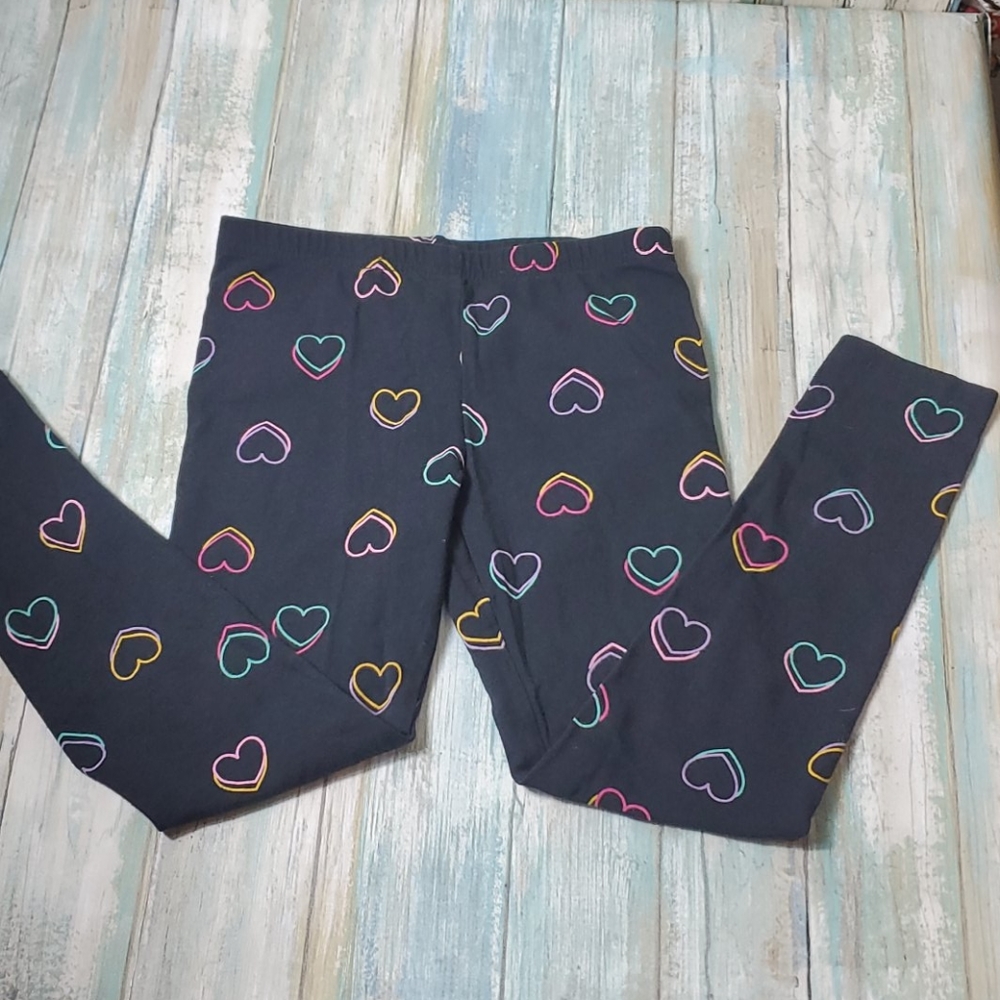 Jumping bean leggings with hearts